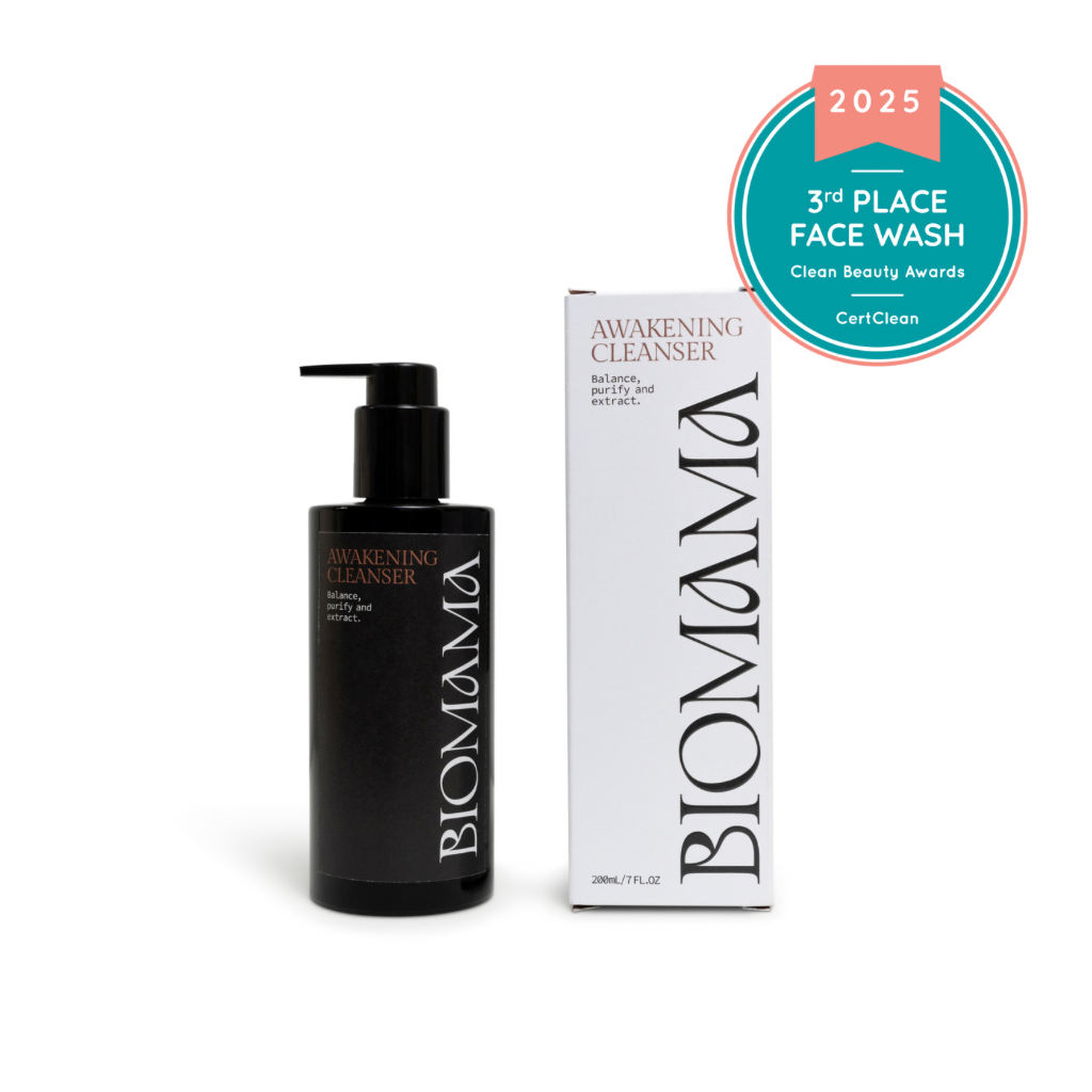 Biomama Skincare award winning Awakening Cleanser